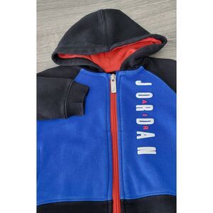 Air Jordon Baby Boy's 6-9M Blue Black Red White Letter Full Zip Hoodie Pre-Owned